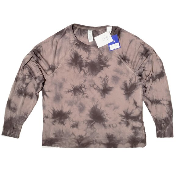 JoyLab Sweaters - JoyLab Gray tie dye XS S M L XL-Women's Soft Lightweight French terry Sweatshirt